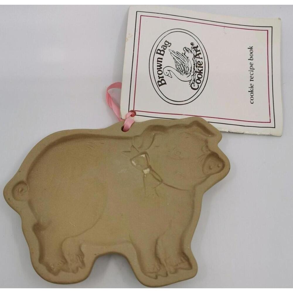 Brown Bag Cookie Art Mold Pig BowHill Design Inc.-Cookie/Paper/Craft Press 6"